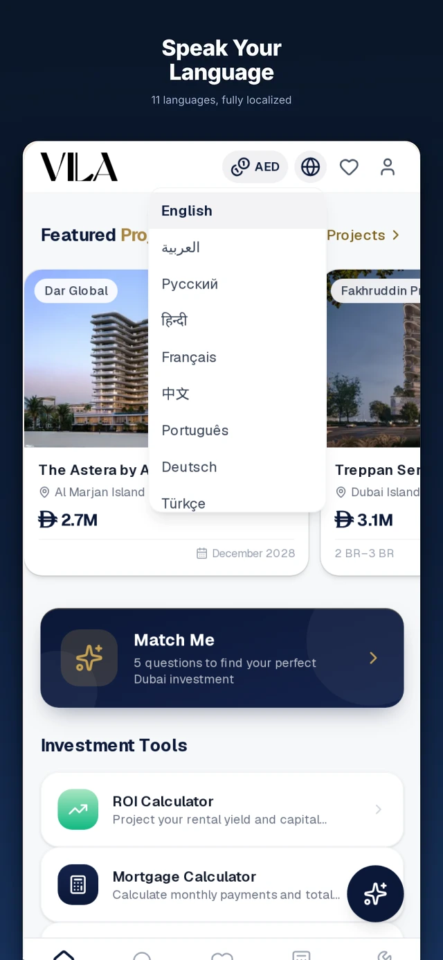 Choose your language, 11 languages fully localized